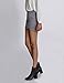 NEARKIN (NKNKSSK64 Womens Stretchy Waistband Shirring Fitted Mini Skirt Gray US S(Tag Size M)