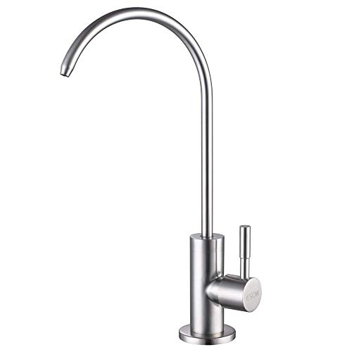 ESOW Kitchen Water Filter Faucet, 100% Lead-Free Drinking Water Faucet Fits most Reverse Osmosis Units or Water Filtration System in Non-Air Gap, Stainless Steel 304 Body Brushed Nickel Finish - Thumbnail 7