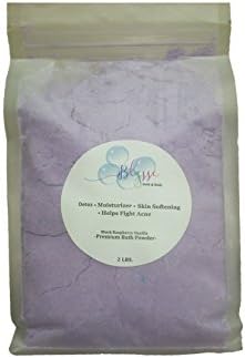 Blysse Foaming Bath Powder With Coconut &amp; Apricot Oils, Clay Detox, Pure European Spa Salts, Black Raspberry Vanilla Fragrance, 2 lbs.