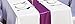 SPRINGROSE Huge 14 Inch x 108 Inch Purple Satin Table Runner (Set of 10). Make Your Reception Pop with These Gorgeous Wedding Decorations. A Must Have for Your Party Supplies.