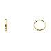 14k Yellow OR White Gold 1.5mm Thickness Huggie Earrings (8 x 8 mm)