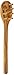Eddington 50016 Italian Olive Wood Pasta Server, Handcrafted in Europe, Brown, 12-Inches