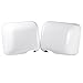 Boomerang - ColorPro Mirror Caps (Painted-to-Match) for Jeep JK Wrangler (2007-2018) - Driver & Passenger Side Mirrors (1 Pair) - Bright White