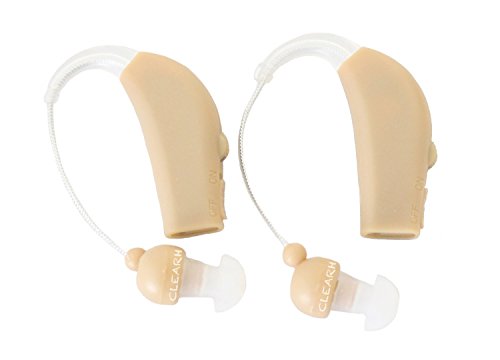 Digital Hearing Amplifiers - Set of 2 - Personal Sound Amplifiers (PSAPs) - Enhanced Volume Control - Behind the Ear Design