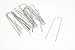 Garden Armor Landscape Pins (50 Count) - Galvanized Heavy-Duty Sod Pins Anti-Rust Fence Stakes for Weed Barrier Fabric, Ground Cover, Irrigation Tubing, 13 Gauge, 50 Pcs