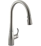 KOHLER K-596-VS Simplice Single-hole Pull-down Kitchen Faucet