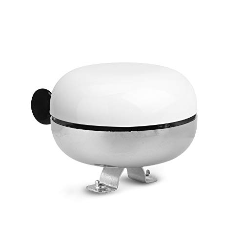 iLiveX Bike Bell, Upgraded Bicycle Bell, Bike Ringer Bell for Kids and Adults, Loud Long Crisp Clear Sound, Cycling Ringing Bike Horn (White)