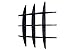 Shelving Solution Cross Display Wall Shelf (Black)