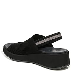 BZees Womens Nouveau Wedge Sandal Black 11 M
