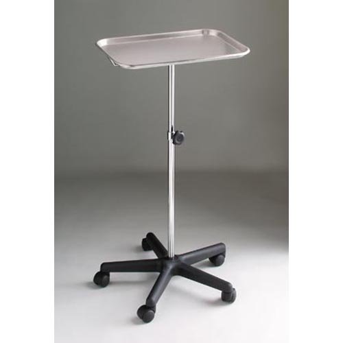 DUKAL 4365 Tech-Med Instrument Stand, Mobile Base, 20" Base Width, 19-1/2" Depth, Secure Height Adjustments 28"-48"