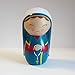 Shining Light Dolls St. Bernadette Soubirous Collectible Vinyl Doll with Story and Prayer Card