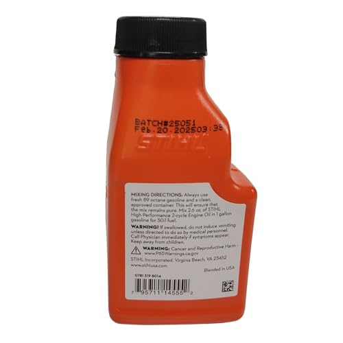 STIHL 0781 319 8008 2.6 Ounce High Performance 2 Cycle Engine Oil, photo 7