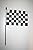 Checker Black & White Racing Small 4 X 6 Inch Mini Stick Flag Banner with 10 Inch Plastic Pole .. F1 Nascar Indy Great Quality Polyester ... New