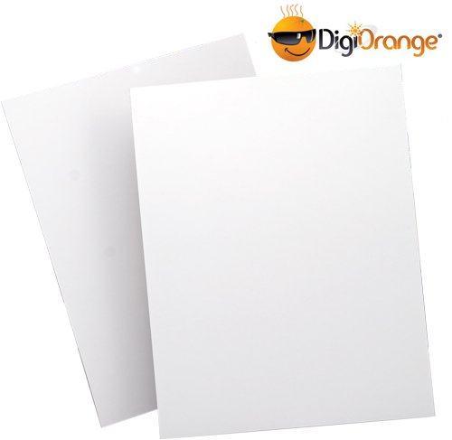 DigiOrangeFull Page Shipping Labels - Label for Laser & Inkjet Printers, 8.5" x 11" Label, Vertically Slitted On Back for Simple Peeling