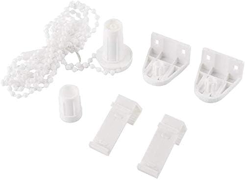 Roller Blind Fittings - 17mm Roller Blind Shade Clutch Bracket Side Pulley Chain Repair Fitting Kit Bead Chain Roller Blind Curtain Fitting Brackets Set for Window Treatments