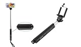 Selfie Stick Black for Android and IOS By FM Accessories Offers Premium Quality And Easy to Use Extendable Wireless Self Camera Monopod with Bluetooth. No Batteries Required Just Charge with the USB Supplied and You Are Ready. No Remote Shutter required. Grab Your Perfect Picture Now!
