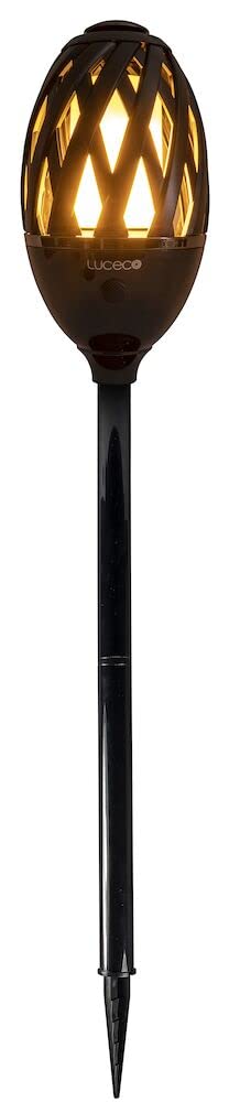 Luceco Lexflamebk-02 Exterior Decorative Ip65 Led Flame Garden Spike Light - USB Charged