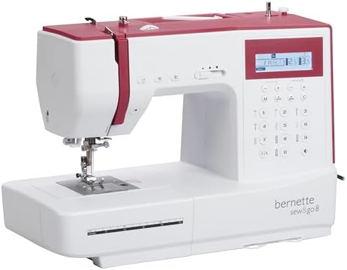Máquina de coser Bernette Patchen para colchas, patchwork y 197 programas profesionales con ordenador 8 en 1