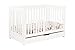 Babyletto Mercer 3-in-1 Convertible Crib with Toddler Bed Conversion Kit in White, Greenguard Gold Certified