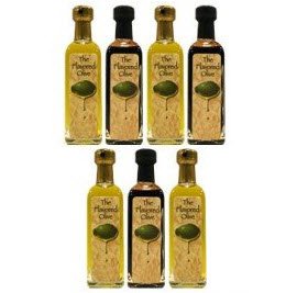 Olive Oil Gift Set - 7 Bottle Variety Pack Can Include: Butter Olive Oil, Rosemary Olive Oil, Lime Olive Oil, Italian Olive Oil Among Others!