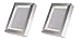 Ikea Ribba Aluminum Picture Frame 4x6 Set of 2 Art Picture Showcase Modern Framing