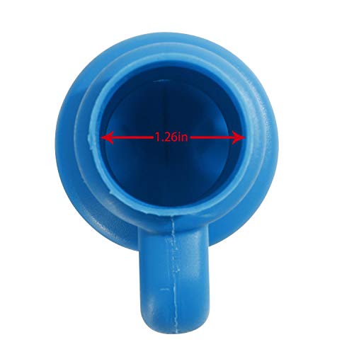 ZIZILAND Trampoline Enclosure Pole Cap for Net Hook, 6 Pieces, Blue
