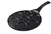 Gourmia GPA9515 Blini Pan With Induction Bottom Nonstick Silver Dollar Pancake Maker Features 7-Mold 100% PFOA free non-stick coating