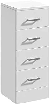 VeeBath Linx 1350 Vanity Unit Set, Soft Close Toilet, 4 Drawer Storage view 4