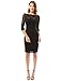 PattyBoutik Women's Boatneck Sweetheart Floral Lace Dress