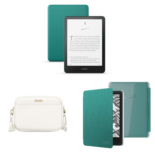 Amazon Kindle Paperwhite Bundle: Bundle Includes: Amazon Kindle Paperwhite 16GB | Jade, Sling Bag | Dune, Clear Back Case | Jade