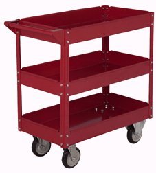 UPC 792363066501, U.S. General 16&quot; x 30&quot; Three Shelf Steel Service Cart