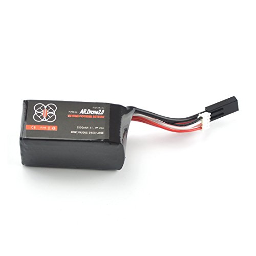 Towallmark Lipo Powerful Battery for Parrot Ar.Drone 2.0/1.0 Quadricopter, 2500 mAh, 11.1V, 20C