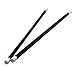 Dozen Black Dance Canes With White Tips - 32