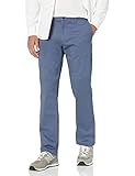 Goodthreads Men's Straight-Fit Washed Comfort Stretch Chino Pant, Denim, 29W x 34L