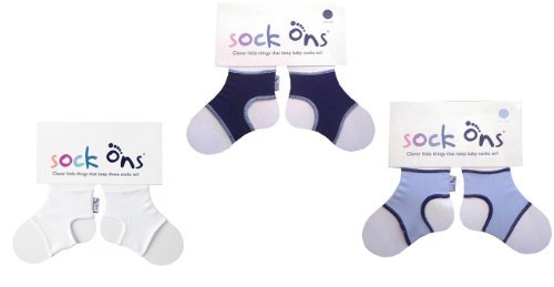0 6 Mois Sock Ons 1 X Blanc 1 X Marine 1 X Bebe Bleu Paquet De 3 Trois Sock Ons Chaussette De Bebe Gardiens Incroyable Pack De Valeur Bebe Puericulture Chaussettes Totzauer Co At