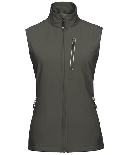 33,000ft Women's Lightweight Running Vest with 6 Pockets for Travel Golf