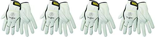 John Tillman 1488 M True Fit Medium Top Grain Kevlar/Goatskin Super Premium Grade TIG Welders' Glove with Elastic Cuff (Fоur Paсk)