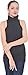 Marycrafts Womens Slim Fit Cotton Jersey Turtleneck Sleeveless Top