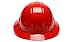 Pyramex SL Series Full Brim Hard Hat, 4-Point Ratchet Suspension, Red