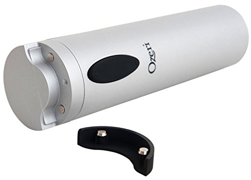 Ozeri Fascina Electric Wine Bottle Opener and Corkscrew, Silver