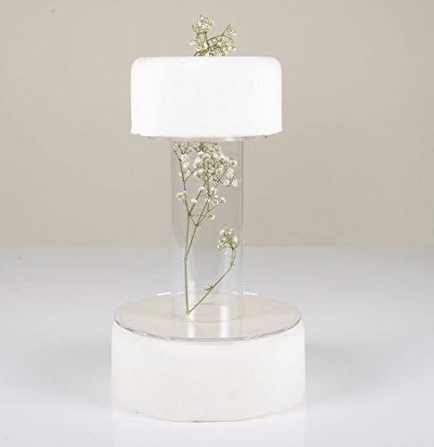 Single Tube Hollow Clear Acrylic Wedding & Party Cake Stand Separators - 100mm, 200mm, 300mm, 400mm, 500mm Heights