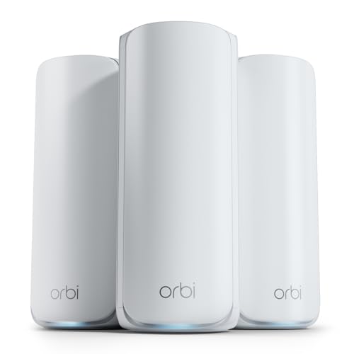 NETGEAR Orbi Tri-Band WiFi 7 Mesh Network System (RBE773) - Router +