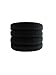 Styla Hair Ties for Thick Hair (4 Black Large) Seamless Hair Elastics Scrunchies for Heavy, Curly Hair Accessories Stretch Ponytail Holders