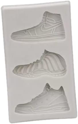 Mixed Media - Sneakers Trio Mold, Sport Shoes Silicone Mold, Shoes Mold,3 cavities, 3 different designs, Fondant, Chocolate, Baking Supplies