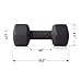 RitFit Set of Two Neoprene Dumbbells 20lb Black
