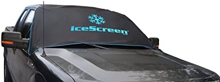 iceScreen ~ Pickup Magnetic Windshield Ice &amp; Snow Cover - XL Black
