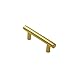 Probrico (10 Pack Modern Gold Cabinet Pulls Kitchen Cabinet Hardware, T Bar Dresser Pulls Bathroom Drawer Handles - 2-1/2