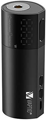 Vaptio 電子タバコ Mod Vape 本体 Vex 100 Mod 小型軽量 爆煙 100w Box 700 対応 ニコチンなし ブラック