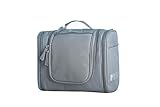 Yeeth Top Premium Big Toiletry Bag with Hanging Hook -Travel Kit Organizer for Travel Accessories, Makeup, Shampoo, Cosmetic, Personal Items -Perfect for Long Travel with Your Family!