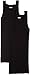 Essential Cotton 2 Pack Square Cut Tank Black Medium